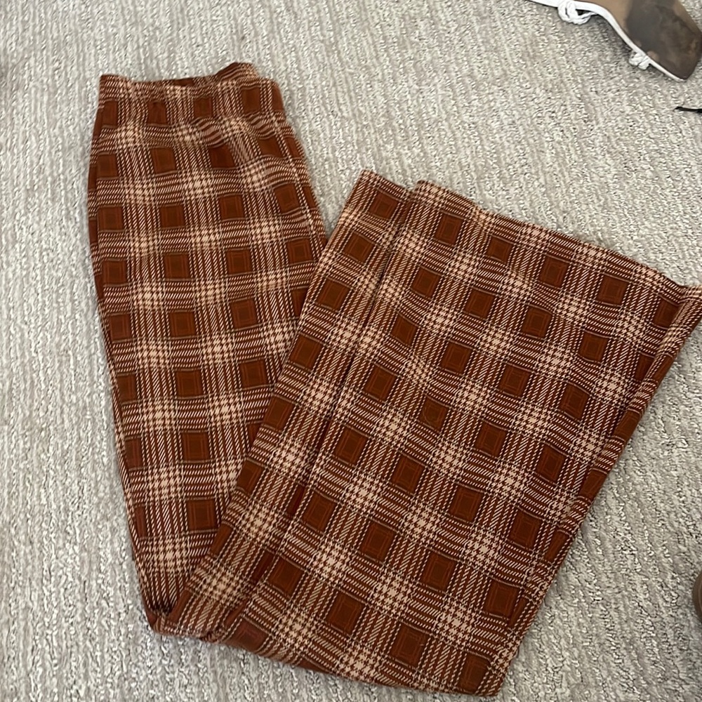 High rise flare pants